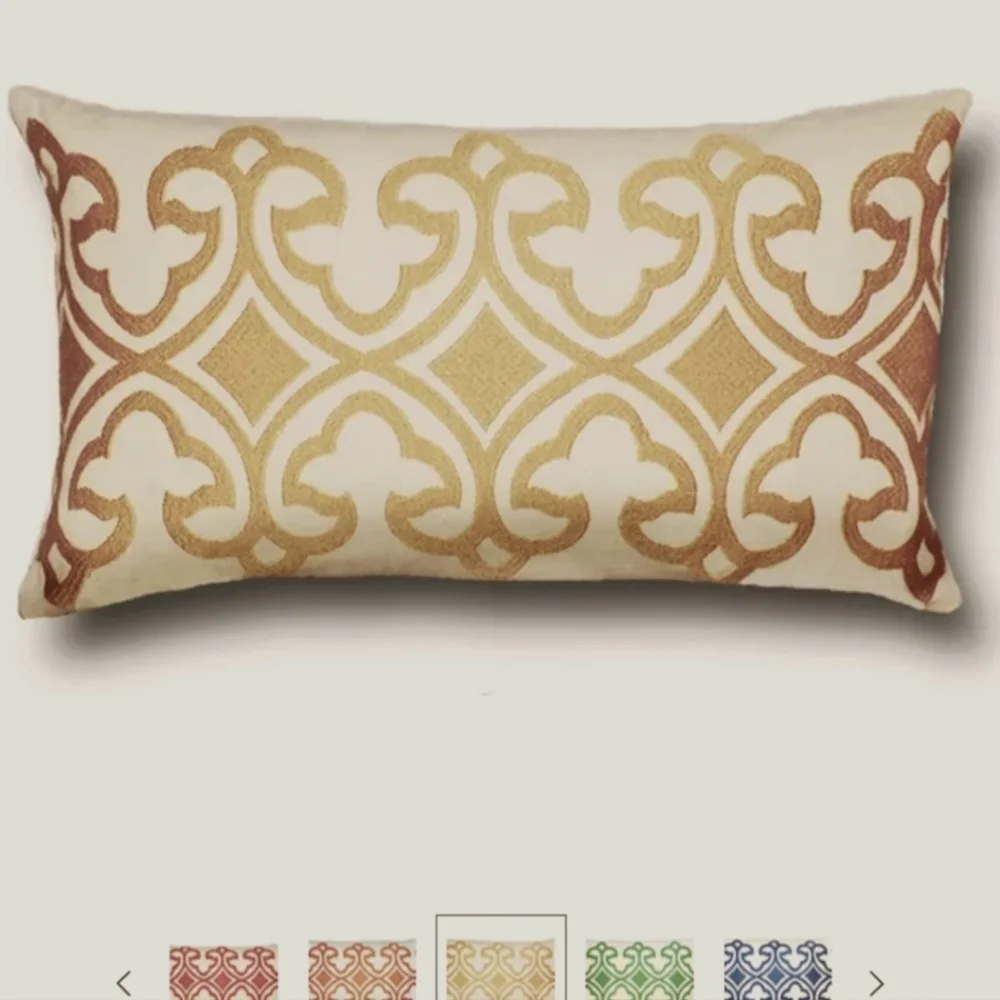 Frog Hill Designs Embroidered Boho Pillow Cover